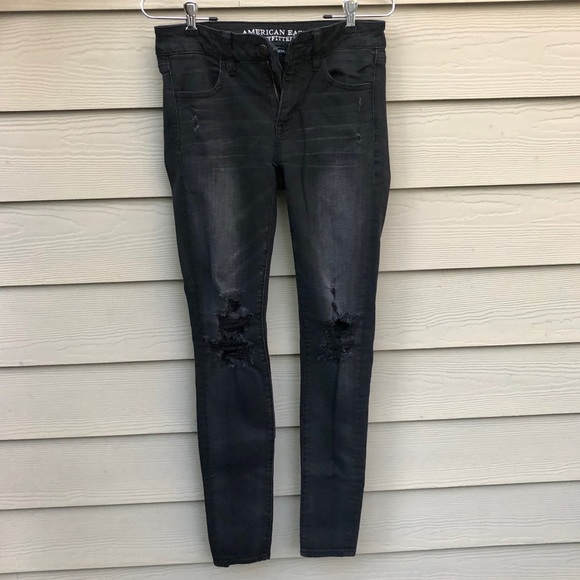 American Eagle Outfitters Denim - American Eagle Distressed Black Jeans